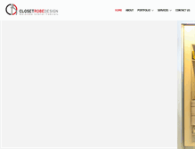 Tablet Screenshot of closetrobedesign.com